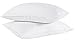 Puredown Feather Bed Pillow Standard Queen with 10% White Goose Down Pillows for Sleeping Set of 2
