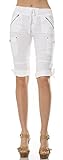 Helium London Womens Stretch Poplin Cargo Capri With Drawstring Waist