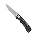 CRKT Ruger Go-N-Heavy EDC Folding Knife with Sheath: Heavy Duty Outdoor, Everyday Carry, Plain Edge Blade, Thumb Stud, Liner Lock, Aluminum Handle, Nylon Sheath R1801
