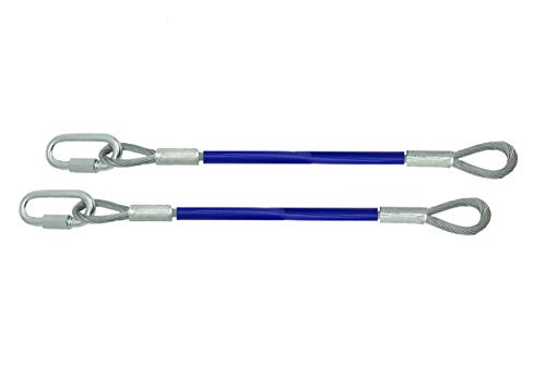 LWL 12'' Safety Cable Extensions for Trailers, 12000 Lbs (Set of 2)