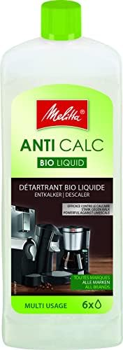 Melitta Multi-Purpose Anti-Lime Cleaner - Amaciador para cafeteira líquida BIO, produto de limpeza para máquinas de café superautomáticas e máquinas de café, ecologicamente correto, 250 ml