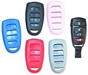 Gray Silicone Key Fob Cover Case Smart Remote Pouches Protection Key Chain Fits: Hyundai Veracruz 07-12