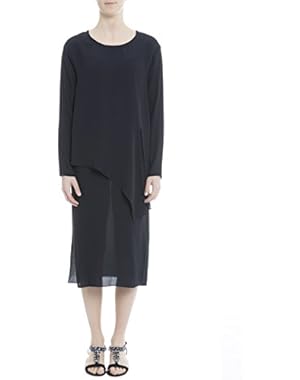 Theory Women's H0102603G8E Blue Silk Dress