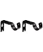 AmazonBasics Adjustable Curtain Rod Wall Bracket Hooks, Set of 2, Bronze primary