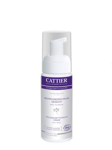 Cattier Reinigungsschaum für Gesicht mit Bio-Rosenwasser, Naturkosmetik, 150 ml