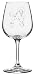 Poodle Dog Themed Etched 12.75oz Libbey Wine Glass