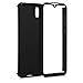 kwmobile Full Case Compatible with Huawei Y5 (2019) - Case Hard Shell Plastic Phone Cover with Screen Protector - Metallic Black