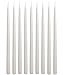 Bright White 15 Inch Taper Candles - Pack of 12 Premium Unscented, Dripless & Smokeless Hand-Dipped Candles for Birthday, Wedding or Dinner Decorations and Formal Candlelighting