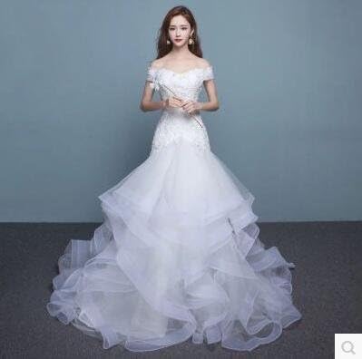 Amazon ニコモモ Nikomomo素敵なウエディングドレス 花嫁ドレス パーティードレス 姫系ドレス ビスチェタイプ 結婚式 二次会 イベント 演奏会 発表会 お嫁さん 花嫁ドレス L パーティードレス 通販