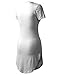ALL FOR YOU Women's Short Dolphin T-Shirt Dress White X-Large