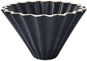 Over Coffee Dripper Ceramics Origami Style Filter Cup Coffee Dripper Coffee Cup Pour Over Brewer For 1-2 Cups Filter Paper Coffee Dripper
