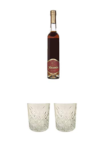 Mocambo Rum 15 Jahre 40% 0,5 Liter + Rum Glas 1 Stück + Rum Glas 1 Stück