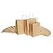 GSSUSA Kraft Paper Bags 8x4.25x10& 10x5x13& 16x6x12 50 Pcs Each, Gift Bags, Kraft Bags,Shopping Bags with Handles,Craft Bags, Merchandise Bags, 100% Recyclable Paper