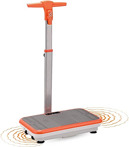 Mediashop Vibro Shaper - leistungsstarke Vibrationsplatte für Zuhause mit Griff - Vibrationsboard für Ganzkörper-Workout & Muskeltraining - Vibrationsgerät inkl. Fitnessbändern - Fitnessplattform 10