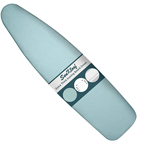 SUNKLOOF Extra Thick Ironing Board Cover And Pad, Resist Scorching And