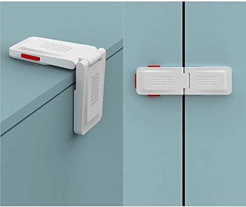 Safester Baby Proofing Right Angle Thick Locks Child Safety| for Cabinets, Drawers, Cupboard, Wardrobe, Door (Multifunctional)