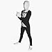Morphsuits Tuxedo Kids Black Morph Suit, Boys Black Morph Suit, Kids Black Bodysuit Costume, Zentai Suit Scary Costumes Kids Small