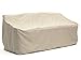Covermates Outdoor Sofa Loveseat Cover - Water Resistant Polyester, Drawcord Hem, Mesh Vents, Seating and Chair Covers, 82W x 40D x 40H, Khaki