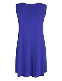 esenchel - playera sin mangas de mujer vestido túnica vestido suelto