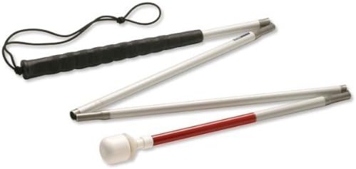 AmbutechAlum 4-Sec Folding Cane-Marsh Roller-38in
