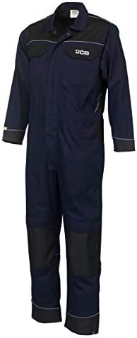 JCBNavy Blue/Black Coverall with Knee Pad Pockets - Tall Leg, Mens, Size XXL