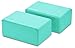 BalanceFrom GoYoga Set of 2 High Density Yoga Blocks, 9″x6″x4″ Each [Newest Version] (Green)thumb 2