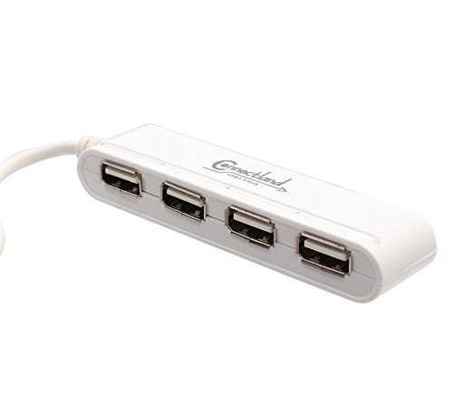 Connectland CL-U2MNHUB-4W 4 Ports USB V2.0 Mini Hub (White)