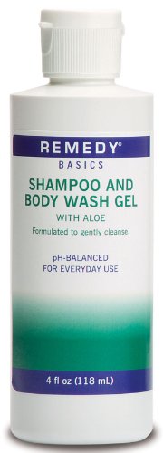 Medline MSC092SBW04H Remedy Basics Shampoo and Body Wash Gel, 4oz.