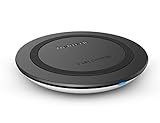 Nekteck Wireless Charger Fast Wireless Charging Pad for Samsung Galaxy S9/ S9+/ S8 /S8 Plus /S7 /S6 S7 Edge/Note 8 5, Standard Charger for iPhone X/Xs/ Max/ 8/ 8Plus (Adapter NOT Included) 