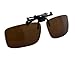Besgoods Dark Brown+Dark Green Polarized Clip-on Flip up Sunglasses Lens