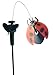 Solar Yard Stake Fluttering Insects, Solar or Battery Powered (Ladybug)