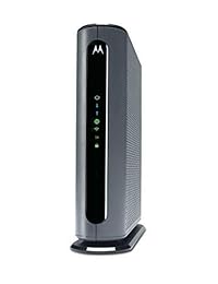 MOTOROLA MG7700 Cable módem 24X8 Plus AC1900 Enrutador Gigabit WiFi de doble correa con Power Boost, 1000 Mbps Máximo DOCSIS 3.0   Aprobado por Comcast Xfinity y Cox