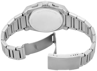 Reloj Everett para Hombre, Movimiento Cronógrafo Cuarzo con Correa de Piel o Acero, Gris y Azul