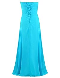 Hormigas Mujer Gasa Vestidos de dama de largo vestido de noche