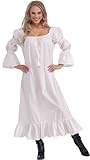 Forum Novelties Women's Medieval Chemise Costume Accessory, White, One Size (Best Fit 14/16)