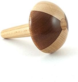 Sewing Mushroom made from Beech &amp; Sapele Mahogany - Sewing Bobbin - Woodturning - Hand turned on lathe - Darning egg