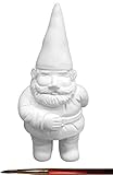 George the Garden Gnome and Paintbrush Set - Paint Your Own Ceramic Keepsake