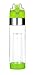 Bottom Loading Fruit Infuser Water Bottle (OneClick Open Lid) - BPA Free Tritan Plastic - Leak Proof - 24oz - Infusion Recipe eBook Included (Green)