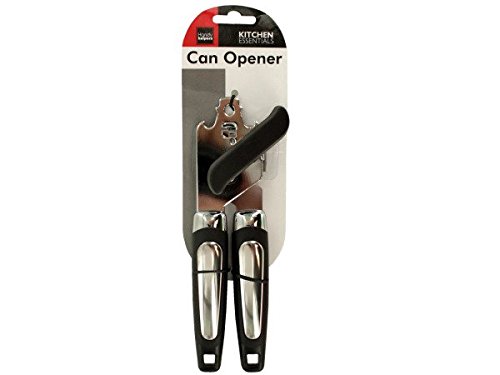 Heavy Duty Chrome Grip Can Opener, 24-Pack