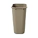 Rubbermaid Commercial Untouchable Top and Large Soft Trash Can Combo Pack, 10.31 Gallon, Beige