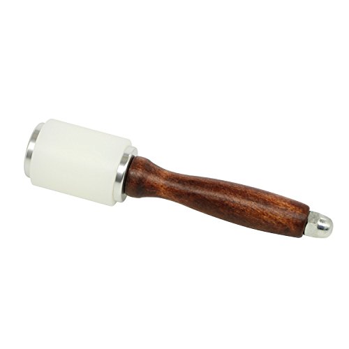 Driak Wooden Handle Nylon Hammer Leathercraft Carving Hammer For Stamping Sew Leather Cowhide Tool Kit