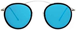 Met-ro 2 Flat high protection man woman sunglasses mirror blue Made in Italy