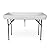 4 Foot Cooler Ice Table Party Ice Folding Table with Matching Skirt - White
