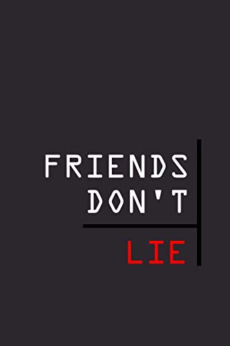 Friends Don T Lie Stranger Things Quotes Eleven Alphabet Light Up Sign Cover Book 6x9 1 Pages Blank Lined Notebook Brain Blue Amazon Com Books