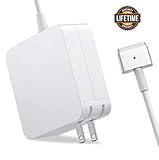 Mac Book Pro Charger, AC 85w Power Adapter Magsafe 2 T-Tip Adapter Charger Connector - Superior Heat Control - MacBook Pro 17/15/13 Inch [After Mid 2012] (85T)