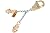 3M DBI-SALA 5920050 Positioning Lanyard, 205" Chain Rebar Assembly, with Swiveling Steel Rebar Hook At Center, Snap Hooks At Leg Ends, Silver