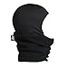 Turtle Fur Original Fleece Kids Shellaclava Balaclava with Attached Neck Warmer, Black - Small