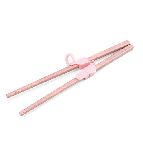 Detachable Training Chopsticks Helper Learning Eating Tool for Kid Baby Beginner Adult,3Pcs(Pink) - Thumbnail 2