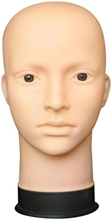Certainer Manikin Head, Mannequin Flat Head Practice Make Up Training Massage Model Eyelash Extensions (Fleshcolor)
