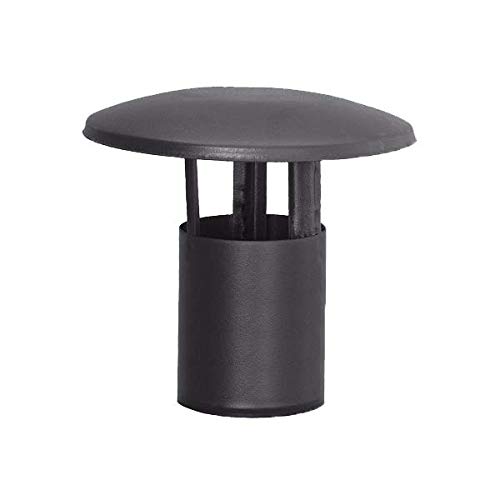 S&M 485626 Male Enamel Hat 850癈-80mm for Smoke Driving of Stoves and Fis of Pellet, Black